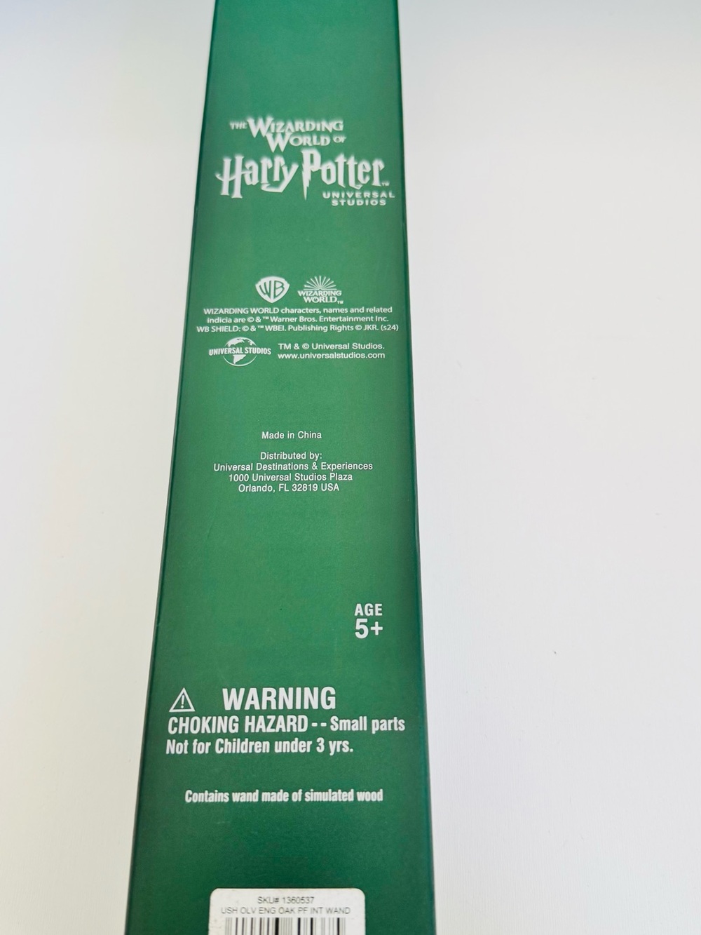The Wizarding World of Harry Potter Green Collectible Wand Box